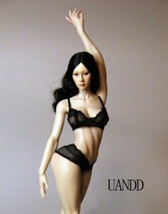 UANDD Doll 1/6 Thin Waist Wide Hips Hands Feet Bones Full Makeup Details Body