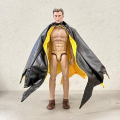 SU-MF-C-BGR: 1/12 wired short yellow cape for McFarlane Batgirl DC Knight Figure
