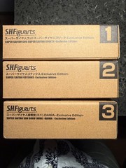SDCC 2026 Event Exclusive S.H.Figuarts Dragon Ball Gogeta, Gotenks, Goku IN HAND