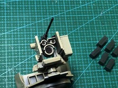 Custom kit turret weapon station for 1:18 BBI M1114 humvee unpainted