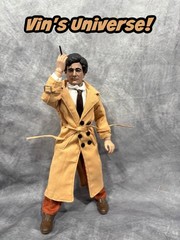 Custom 8″ Mego Peter Falk as LT Frank Columbo Action Figure Boxed