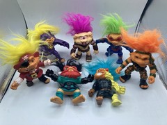 Lot of 7 Battle Trolls Loos Hasbro Assorted Characters EUC CLEAN Vintage 1992