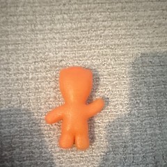 Orange Rubber Figure Toy – Orange Color Rubber Material Character Figure