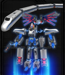 LDCX Super Train Robot China High Speed Railway 4 in 1 Trainsform Action Figure