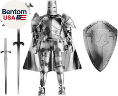Medieval Action Figures,Knight Armor Action Figure,Multi-Jointed Movable Robot M