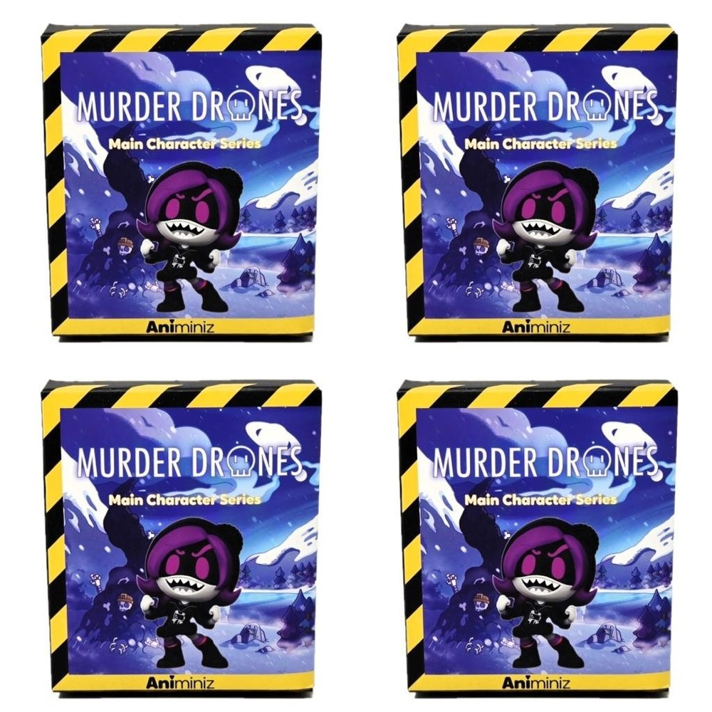 Murder Drone Main Character Series Figures – Lot of 4 Sealed Blind Boxes