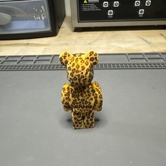 Be@Rbrick Bearbrick 100% Pattern Leopard Flock Series 19 Medicom 2009