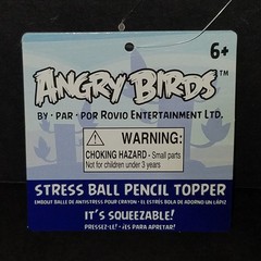 Angry Birds Stress Ball Pencil Topper Green Pig 3″ Foam Figure Rovio 2012 NEW