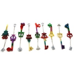 KEYBLADES Kingdom Hearts 9 Pcs. Key Chain Set (Video Games KeyChain Charm)
