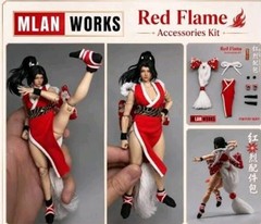 MLan Works Red Flame Accessories Kit for Fury Female body1/12 Scale SHIPS DAILY