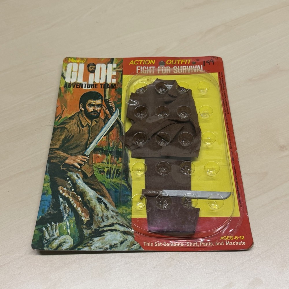 Vintage G.I. Joe Adventure Team Fight For Survival Action Outfit MOC 7301 Hasbro