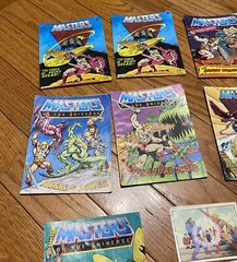 Lot of (7) He-Man MOTU Mini Comics 1980s Masters of the Universe 8 Panini Sticke
