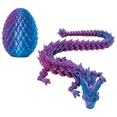 3D Printed Dragon Egg Crystal Full Articulated Dragon Fidget Toys Dragon in Egg