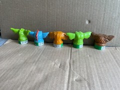 Gremlins 2 Candy Container Heads Still Sealed Gizmo Lenny George Daffy Mohawk