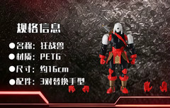 Super 3D Invincible Rage Beast Multi Jointed Movable Action Figure 3D Printed
