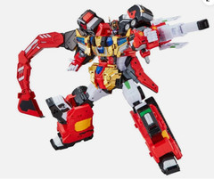 Metal Cardbot S FLAMENOVA Flame Nova Red Fire Truck Cars Transforming Robot