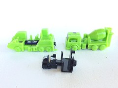 TRANSFORMERS KO Constructicons Mixmaster & Hook and Devastator Head, Undersized