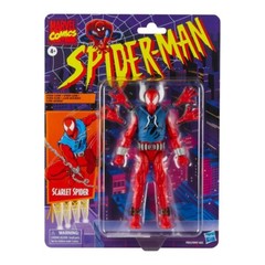 6″ SCARLET SPIDER figure SPIDER-MAN clone MARVEL LEGENDS ben reilly RETRO CARD
