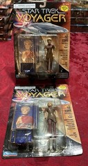 Star Trek Voyager Ensign Harry Kim Figure OPS Officer 1995 Playmates, Lot Of 7