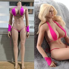 JIAOU DOLL 1:6 Suntan Skin Figure Body Large Bust 12inch Female Toys JOQ-10E-BXC