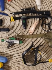 Vintage 1966 Ideal Captain Action Accessories parts lot