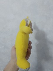 Tellytubbies Laa-Laa Golden Bear 1996 Play Learn W/ Sleepy Time Eyes vintage TOY