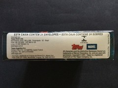 2001 TOPPS BRAZIL MARVEL HEROES SUPER HEROES SEALED BOX (24 PACKS) IN PORTUGUESE