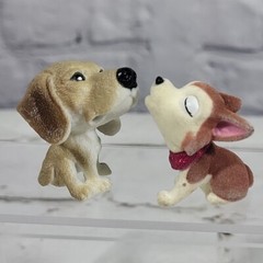 Mini Puppy Dogs Flocked Figures Lot of 5 Some Puppy in My Pocket