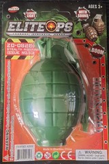 4 Pack, Kids Toy Military Army Pretend Play Plastic Hand Grenades, FX Sounds