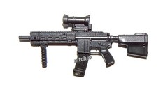 1/12 Scale Weapon – ASSAULT RIFLE F06R with SCOPE, GRIP & AMMO CLIP Fodder