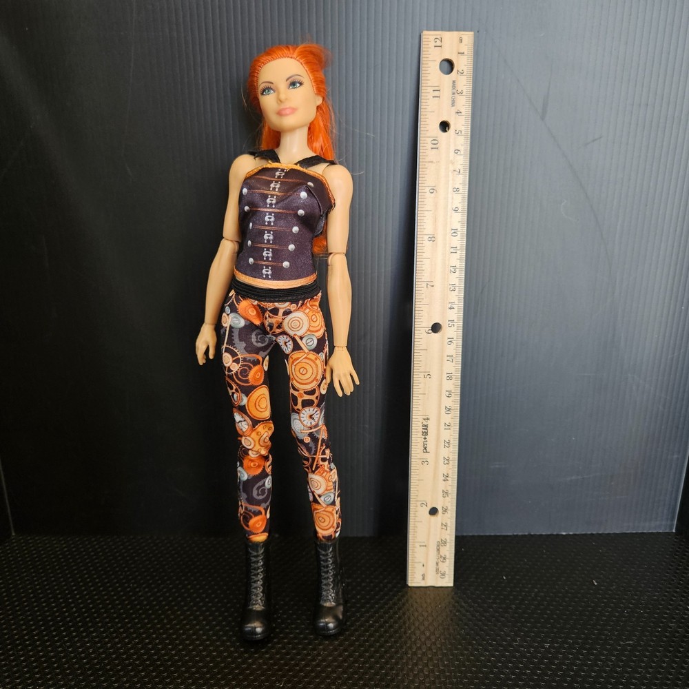 Mattel WWE Superstars BECKY LYNCH 12″ Doll Wrestling Articulated Red Hair 2017