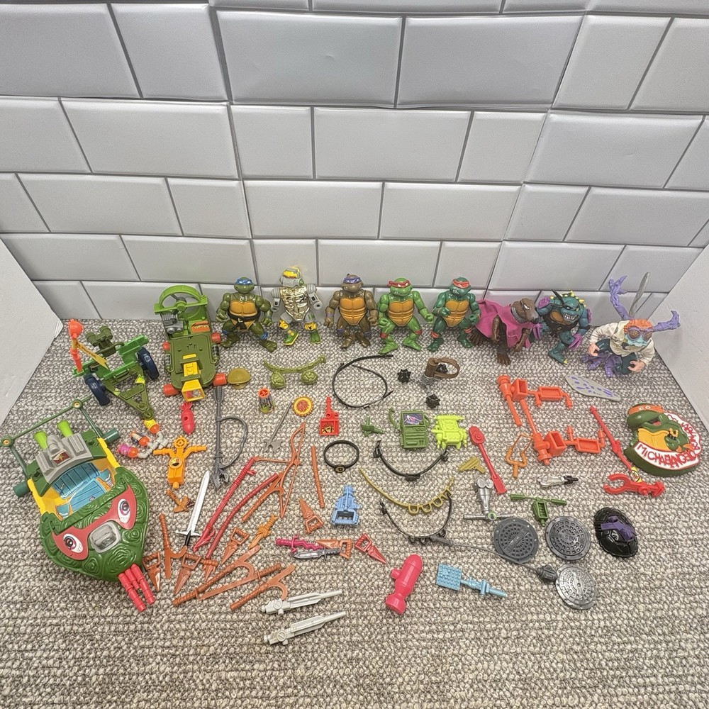 Teenage Mutant Ninja Turtles 80-90s Mixed Figures Weapons TMNT