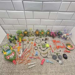 Teenage Mutant Ninja Turtles 80-90s Mixed Figures Weapons TMNT