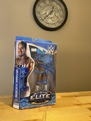 WWE Elite Flashback Rocky Maivia Mattel Action Figure WWF The Rock Damaged