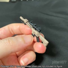 Premium Painted 1/18 Scale Weapon Gun Model For 3.75″ Aciton Figure