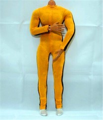Bruce Lee Game of Death 1/6 Yellow Bodysuit Costume For Action Figure Model 30cm