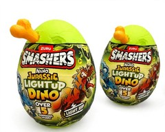 x4 ZURU Smashers Nano Jurassic Light Up Dino Egg – New Sealed