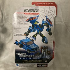 Transformers Prime Decepticon Rumble Deluxe Class New w/ DVD