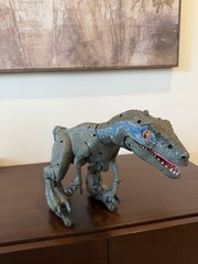 Jurassic World Alpha Training Blue Velociraptor Dinosaur Only, No Charger Remote