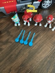 Paw Patrol Ultimate Fire Truck Ultimate Rescue 5 Figures Car And Water Canons