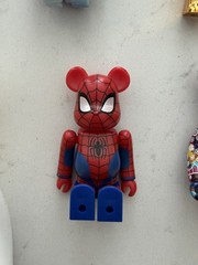 BE@RBRICK Bearbrick Figure Lot of 6 Spider-Man Iron Man Lucky Cat Anna Sui