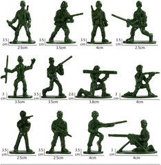 Army Men Action Figure Set – 300 Pcs Toy Soldiers Military Playset – Classic Arm