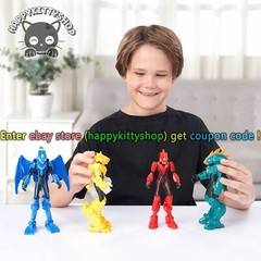 Quantum Heroes Dinoster Guardians 6″ Collectible Action Figure Kid Dinosaurs Toy