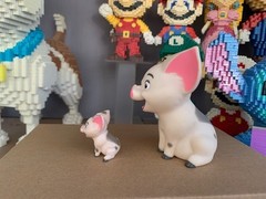 Moana Pig PVC Figurine set 2, 9cm + 3cm