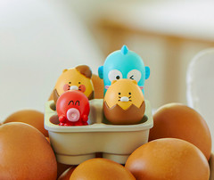 Kakao Friends X HangYoDon Clicker Figures Egg Carton Set Choonsik
