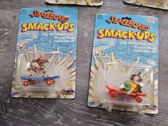 Vintage 1980s Complete Set Of 12 Smack_Ups Skate Board Toys.