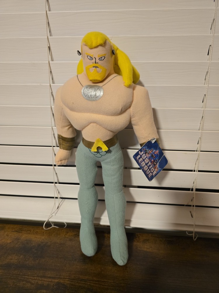 DC Collectibles Justice League Animated Aquaman Plush Rare 16″