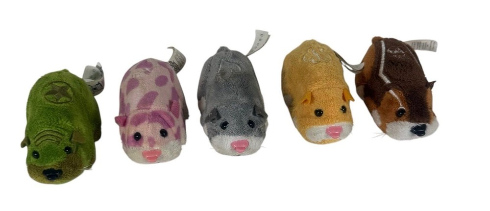Zhu Zhu Pets Hamster Lot Of 5 Pookie Num Num8 Sergeant Serge Nugget Nutters 4in