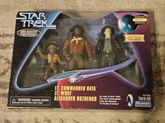 Star Trek Klingon D’K Tahg Knife & A Fist Full Of Datas Figures Playmates New