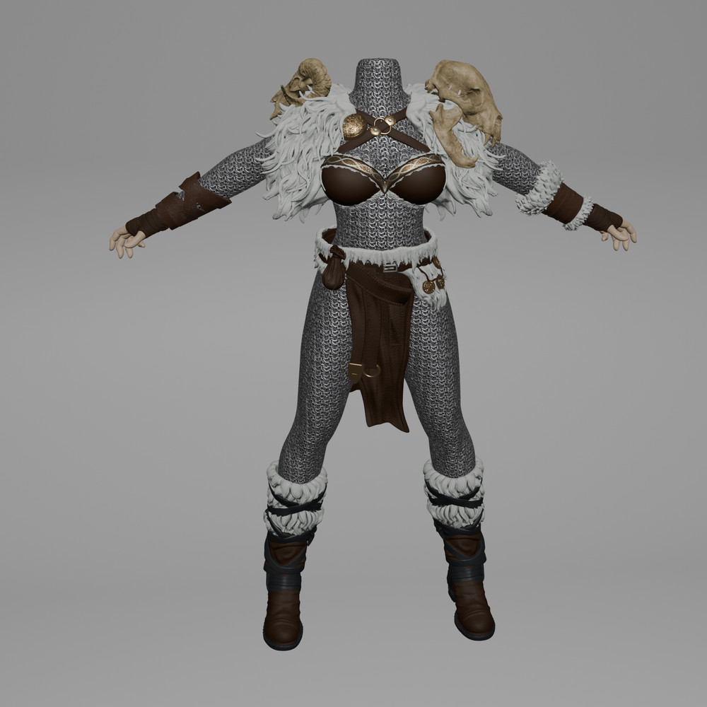 1/12 Scale Action Figure Armor Kit: Red Sonja
